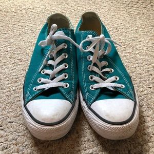Teal Low Top Converse